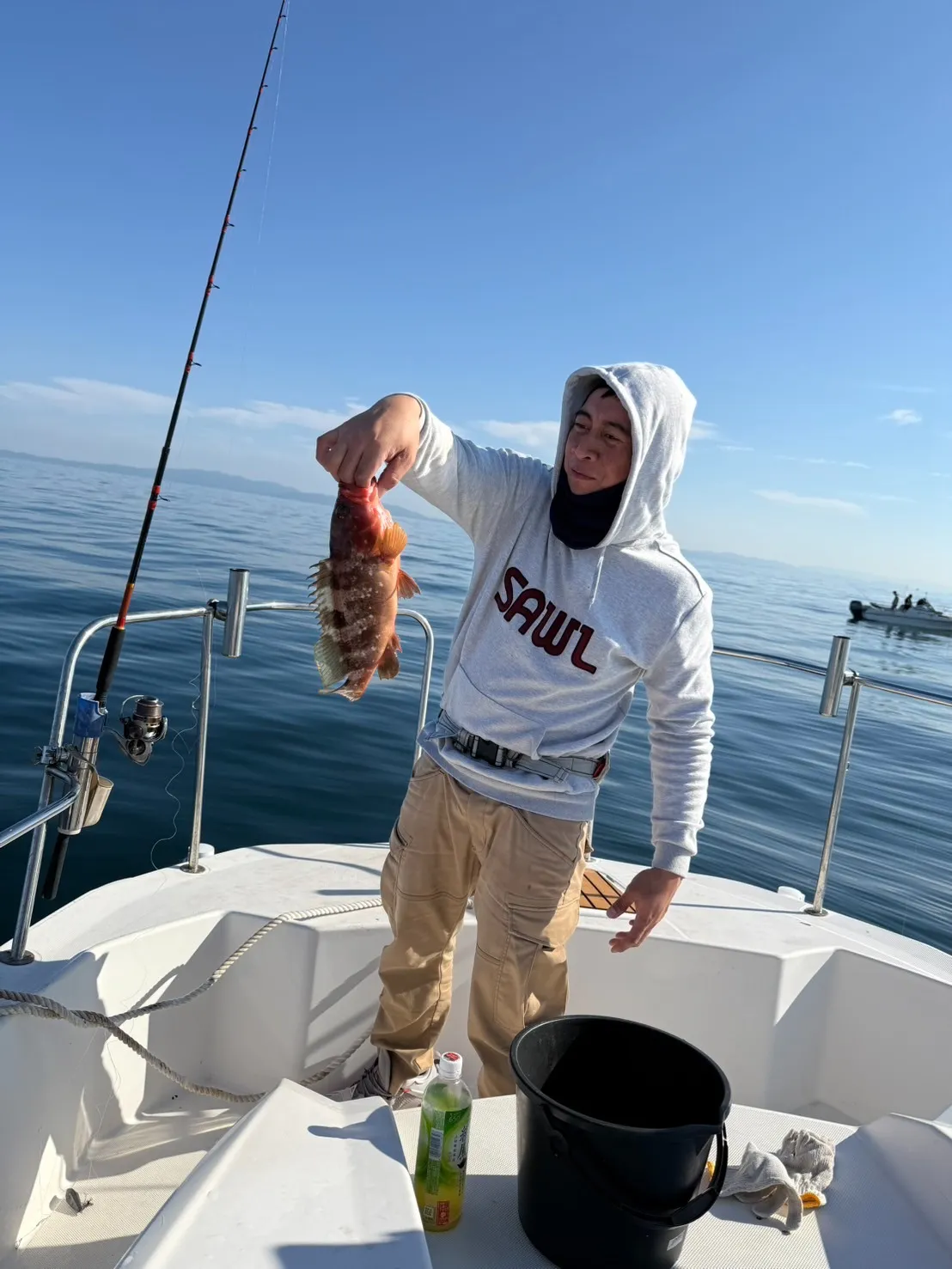 船で釣り🐟